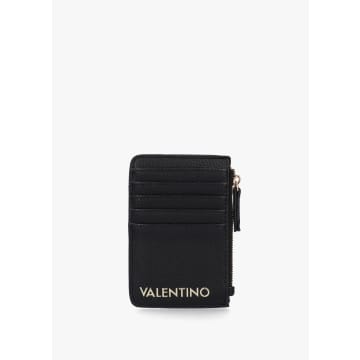 Shop Valentino Brixton Zip Card Case In Nero Black