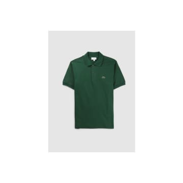 Shop Lacoste Mens Classic Pique Polo Shirt In Green