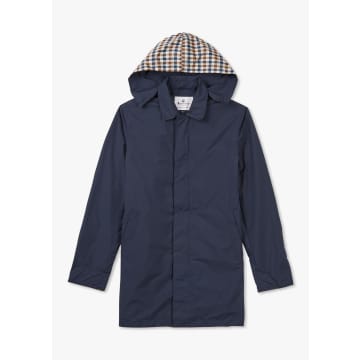 Shop Aquascutum Mens Active Packable Trench In Navy In Blue