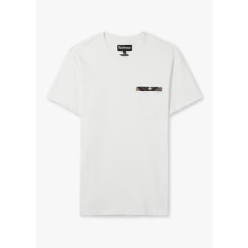 Shop Barbour Durness Pocket T-shirt In White