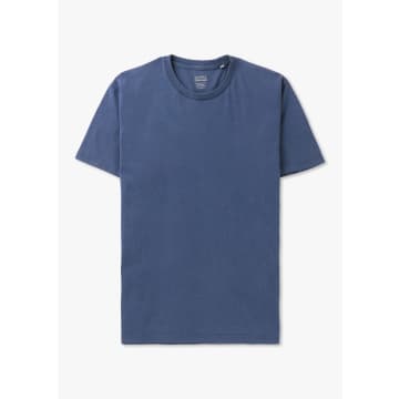 Shop Colorful Standard Mens Classic Organic T-shirt In Neptune Blue