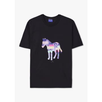 Shop Paul Smith Mens Zebra Print T-shirt In Black