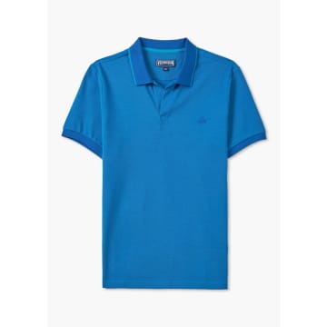 Shop Vilebrequin Mens Palatin Polo Shirt Short In Blue