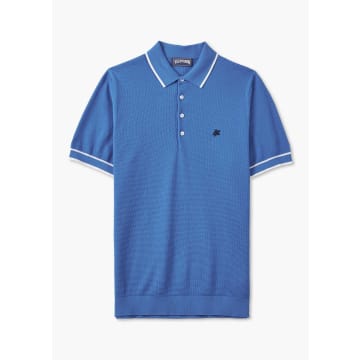 Vilebrequin Mens Pezou Polo Shirt In Faience In Blue