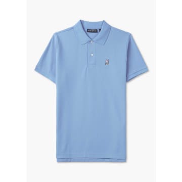 Shop Psycho Bunny Mens Classic Pique Polo Shirt In Blue