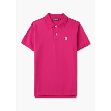 Shop Psycho Bunny Mens Classic Pique Polo Shirt In Wild Berry