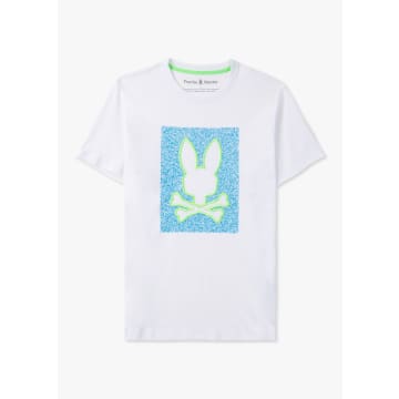 Shop Psycho Bunny Mens Livingston Graphic T-shirt In White