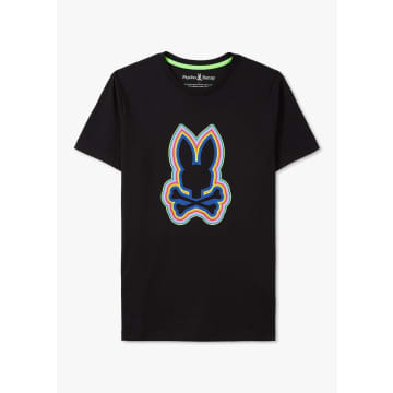 Shop Psycho Bunny Mens Maybrook Graphic T-shirt In Black