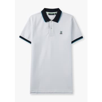 Shop Psycho Bunny Mens Troy Pique Polo Shirt In White