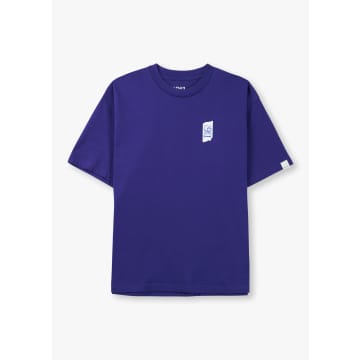 Shop Replay Mens 9zero1 Small Logo T-shirt In Blue