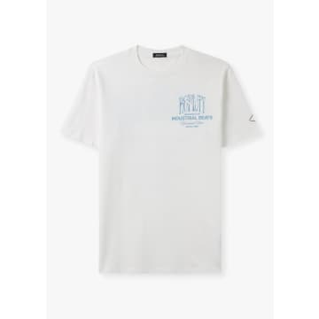 Shop Replay Mens Archive T-shirt In Natural White