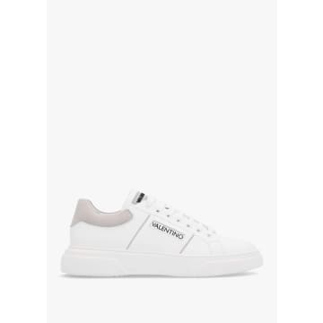 Shop Valentino Mens Stan S Lace Up Trainers In White Grey
