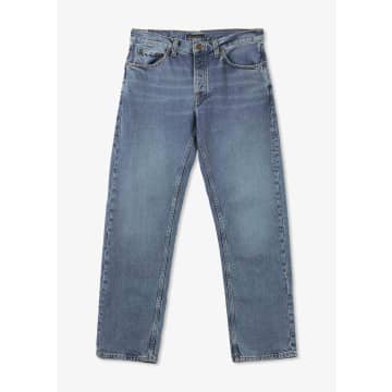 Shop Nudie Jeans Mens Rad Rufus Raw Straight Jeans In Indigo Blues