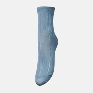 Shop Becksondergaard Solid Drake Blue Socks
