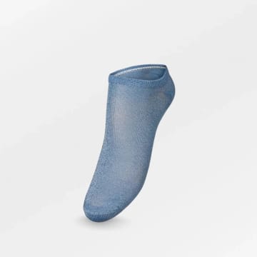 Shop Becksondergaard Glitter Sneakie Blue Socks