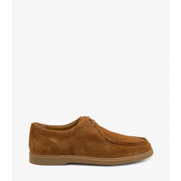 Shop Loake Chestnut Brown Suede Arezzo Shoes
