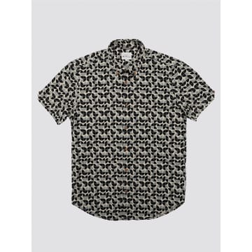 Shop Ben Sherman Linear Printed Shirt In Black