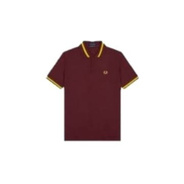 Shop Fred Perry Reissues Original Single Tipped Polo Oxblood M96