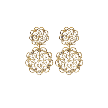 Shop Caroline Svedbom Mini Gardenia Earrings Gold