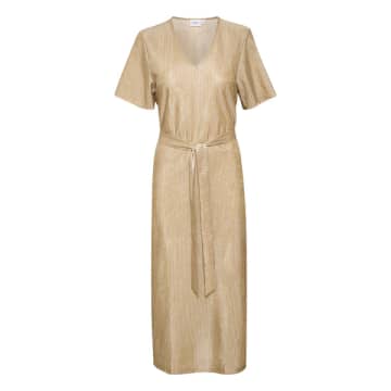 Shop Saint Tropez Evy Dress In Gold