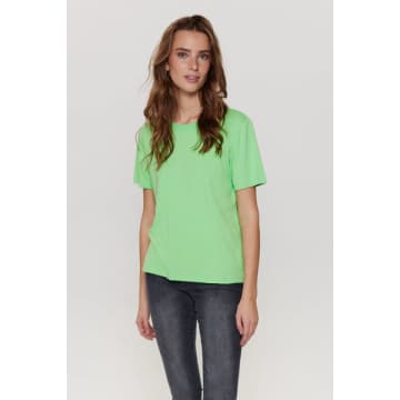 Shop Numph Kazumi Ss T Shirt In Summer Green