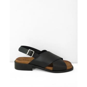 Shop Pavement Carly Cross Sandals In Black/tan