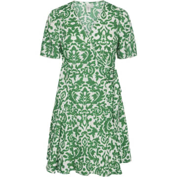 Shop Y.a.s. Greena Wrap Dress Green