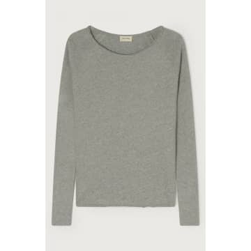 Shop American Vintage Heather Grey Sonoma Long Sleeved Womens T Shirt