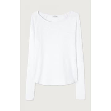 American Vintage White Sonoma Long Sleeved Womens T Shirt