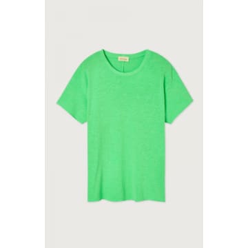 American Vintage Fluorescent Parakeet Sonoma Womens T Shirt In Green