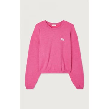 American Vintage Overdyed Fuchsia Doven Sweatshirt In Pink