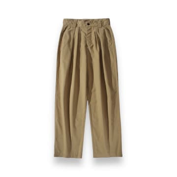 Shop Standardtypes Adjustable Waist Trousers Khaki St069 In Neutrals