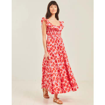 Shop Pink City Prints Susie Dress In Red