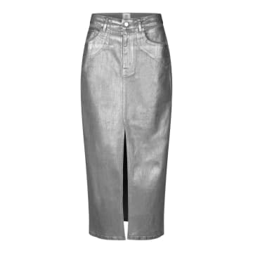 Second Female Aspect Maxi Skirt | Silver In Metallic