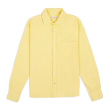 Shop Burrows And Hare Linen Shirt In Yellow