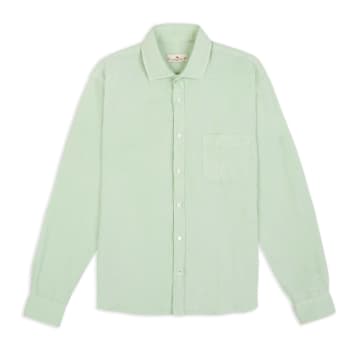 Shop Burrows And Hare Linen Shirt In Green