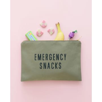 Shop Alphabet Bags Emergency Snacks Zipped Pouch In Green