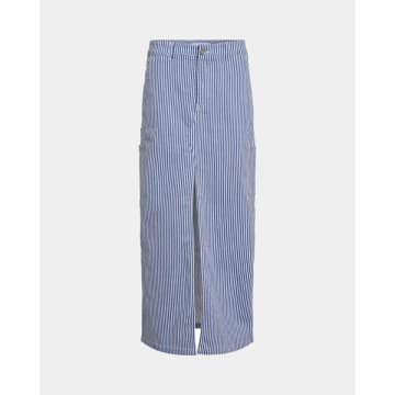 Shop Sofie Schnoor Pencil Skirt In Blue And White Stripe