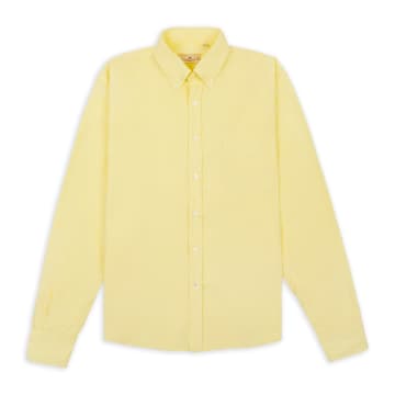 Shop Burrows And Hare Button Down Baby Cord Shirt In Yellow