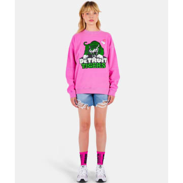 Shop Newtone Fuschia Tigers  Rollerblading Sweatshirt