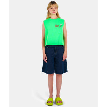 Shop Newtone Neon Green Ss24 Dyer  T Shirt