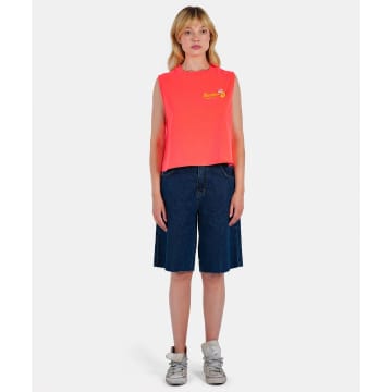 Shop Newtone Since Dyer Neon Orange T Shirt