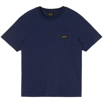 Stan Ray Patch Pocket T-shirt In Blue