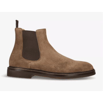 Shop Brunello Cucinelli Chunky-sole Pull-tab Suede Chelsea Boots
