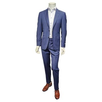 Shop Canali - Dark Blue Modern Fit Suit 13280/31/7r-bf01534/303