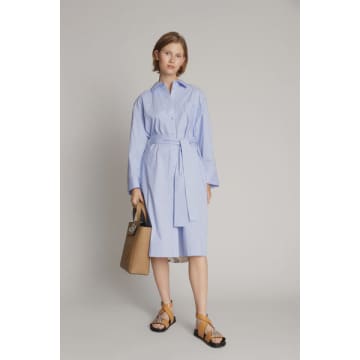 Shop Munthe Masseila Dress In Blue
