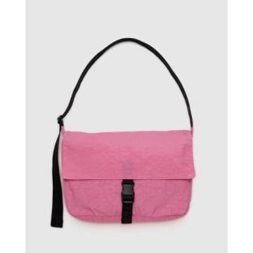 Shop Baggu Nylon Messenger Bag In Pink