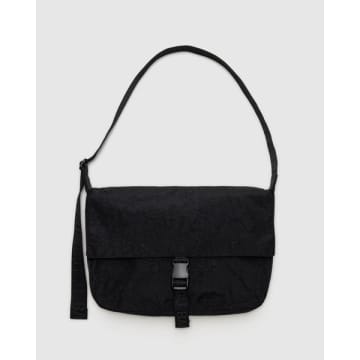 Baggu Nylon Messenger Bag In Black