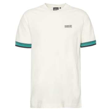 Shop Barbour White And Green Rothko T Shirt