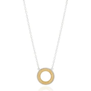 Anna Beck Open Circle Necklace In Metallic